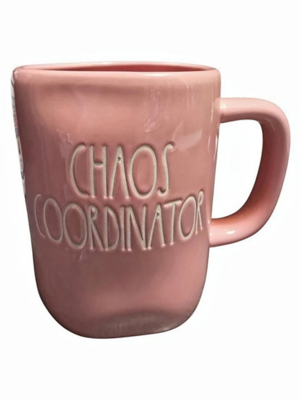 Rae Dunn Chaos Coordinator Mug Pink